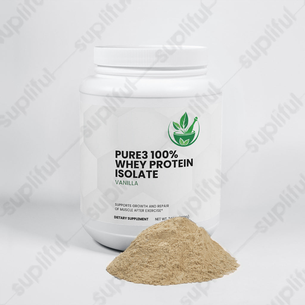 Pure3 100% Whey Protein Isolate (Vanilla)