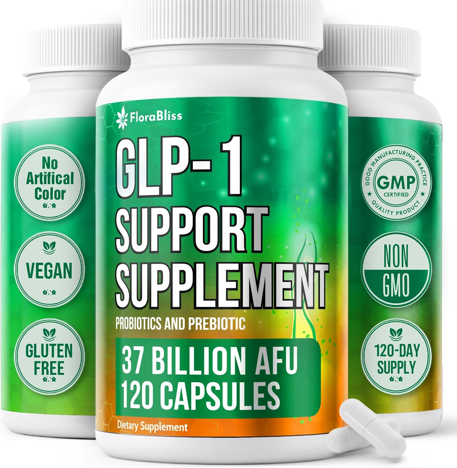 Natural Support Formula | 37 Billion Probiotics – Natural Akkermansia, Chicory Inulin, Berberine - Vitamin D & B2