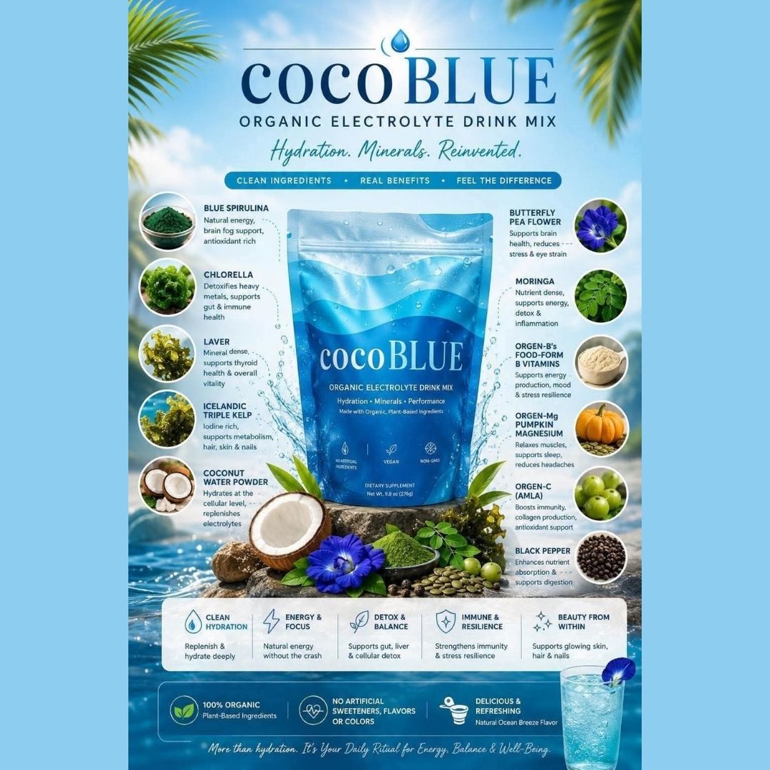 cocoBLUE Anti-Fatigue Cell Fuel & Electrolyte Powder
